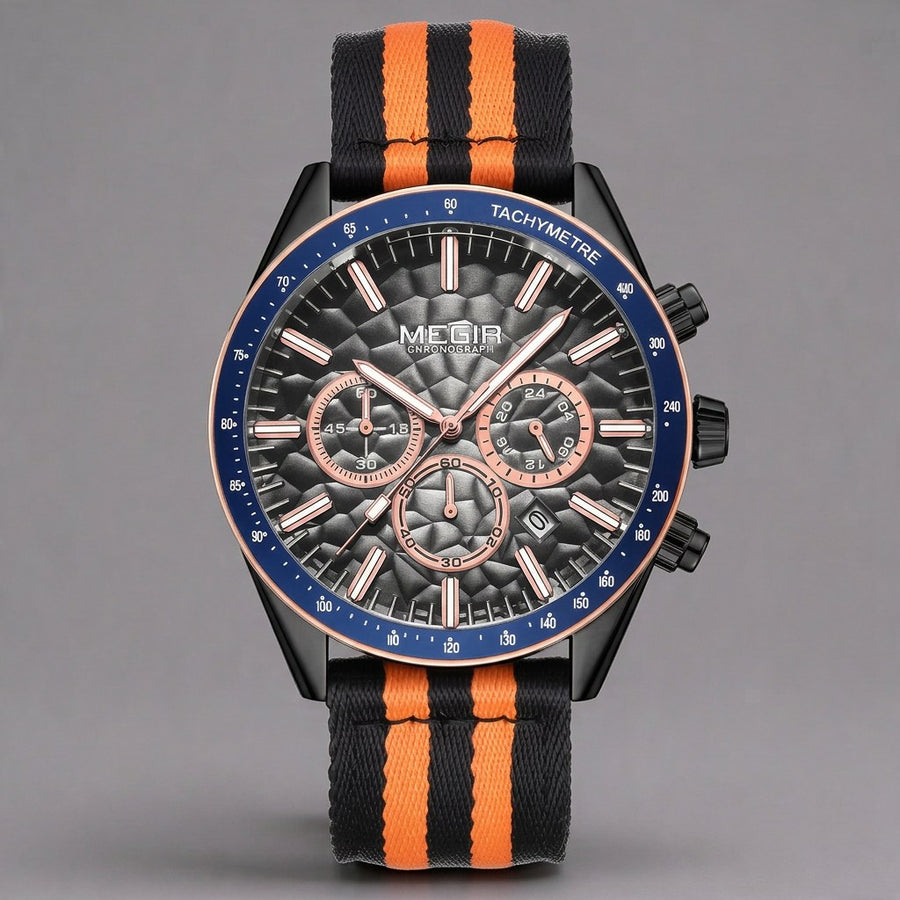 Chronomaster Tactical 2.0, 44mm in Orange Navy Blue