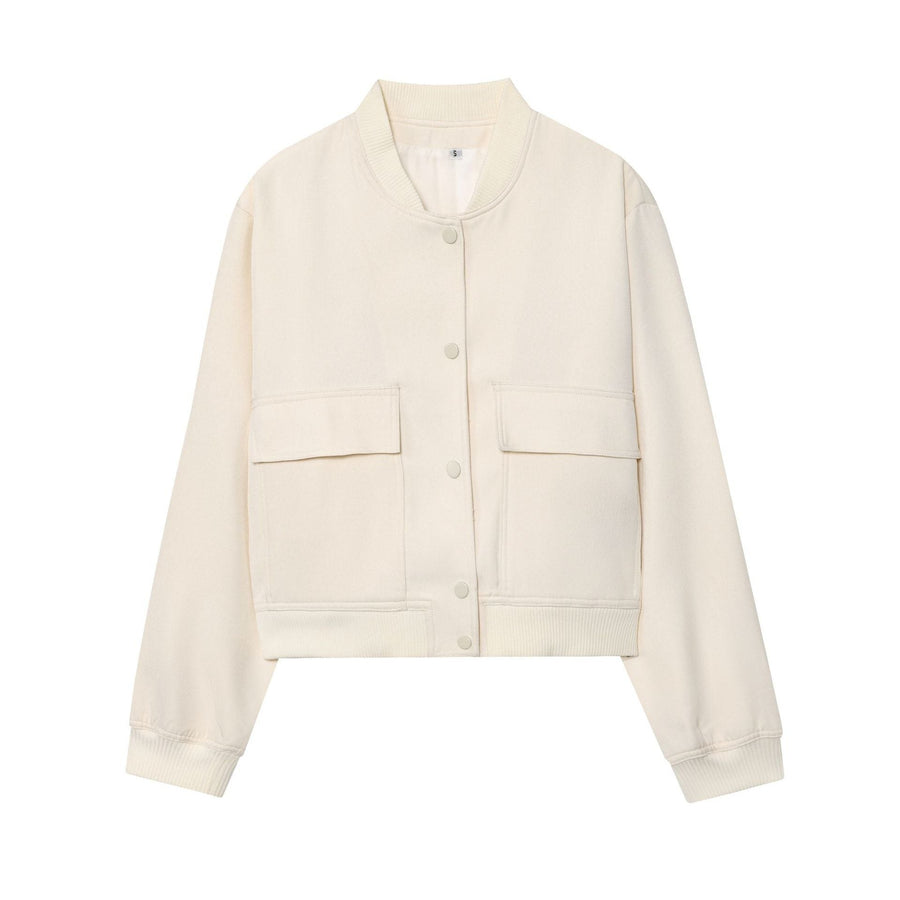 Clara Jacket with Pockets in White