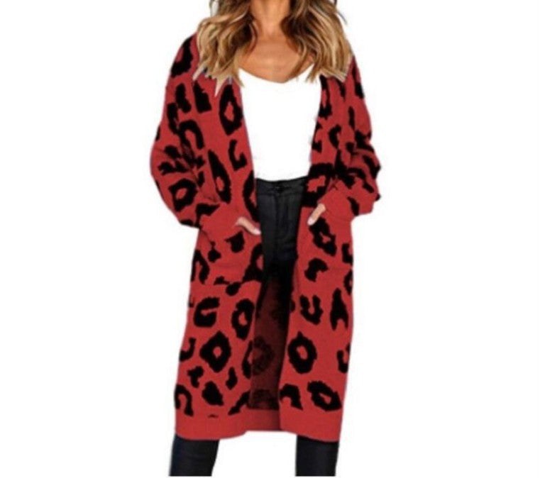 Clara Knit Cardigan in Red