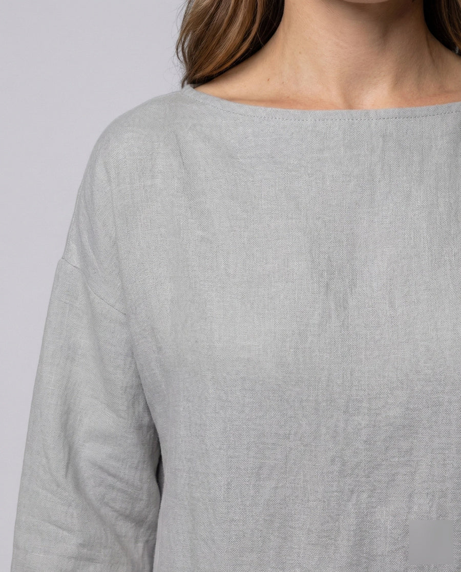 Clara Linen Dress with Oversized