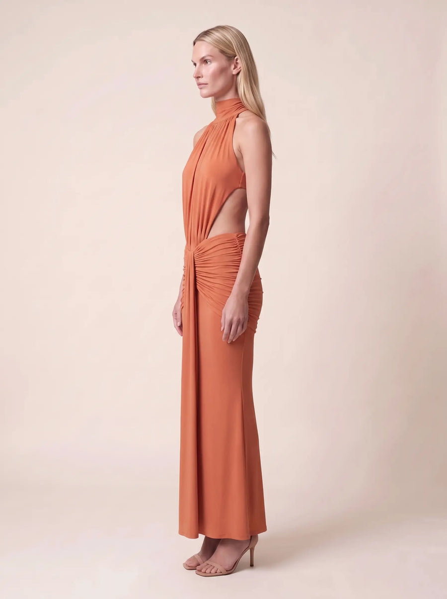 Clara Orange Burnt zijaanzicht