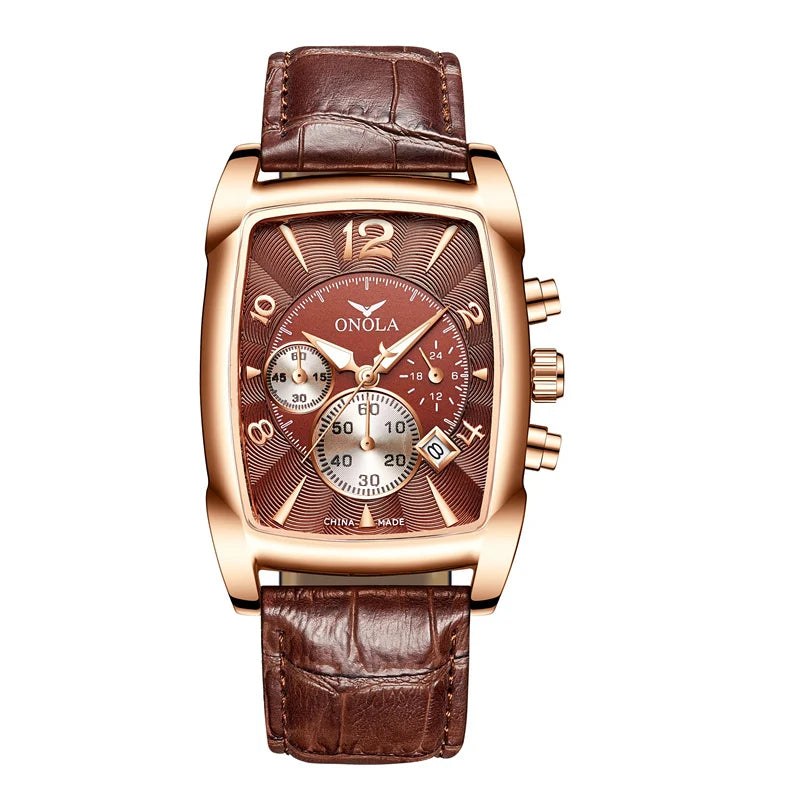 Classic St. Andrews Leather Strap Watch, 45mm in Crimson