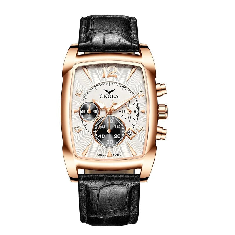 Classic St. Andrews Leather Strap Watch, 45mm in Rose Gold