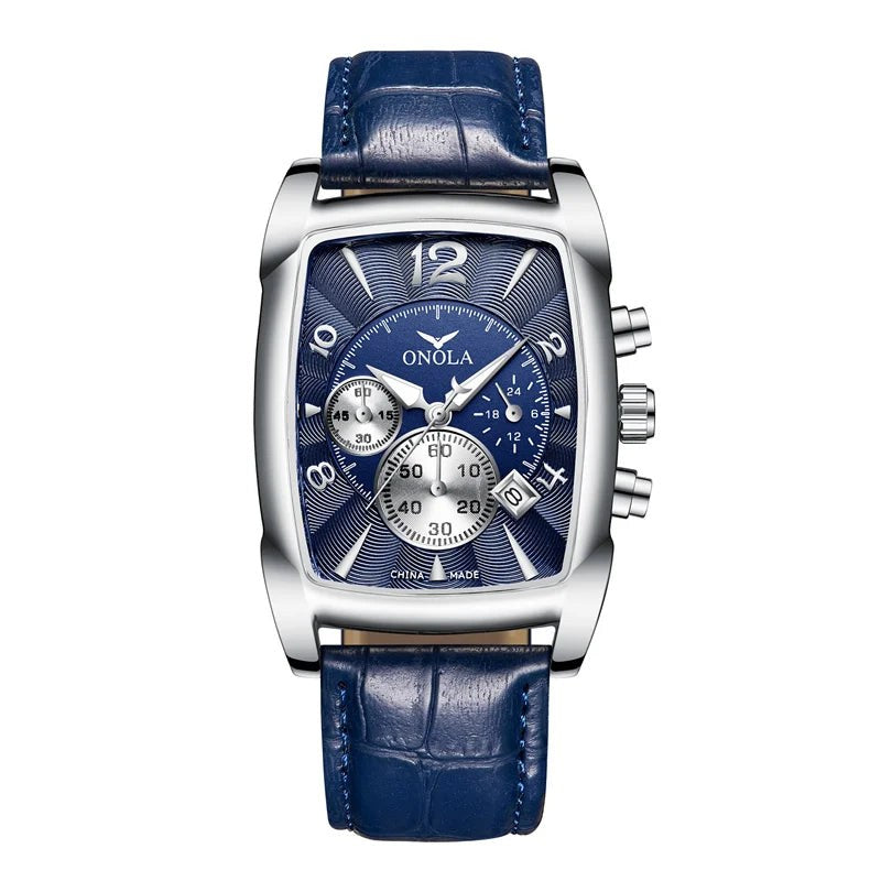 Classic St. Andrews Leather Strap Watch, 45mm in Royal Blue
