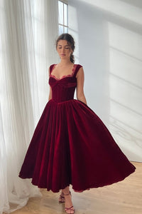 Manon A-Line Velvet Prom Dress
