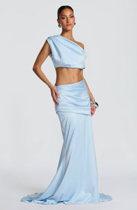 Iona Maxi Skirt - Glacier Blue