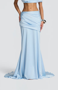 Iona Maxi Skirt - Glacier Blue