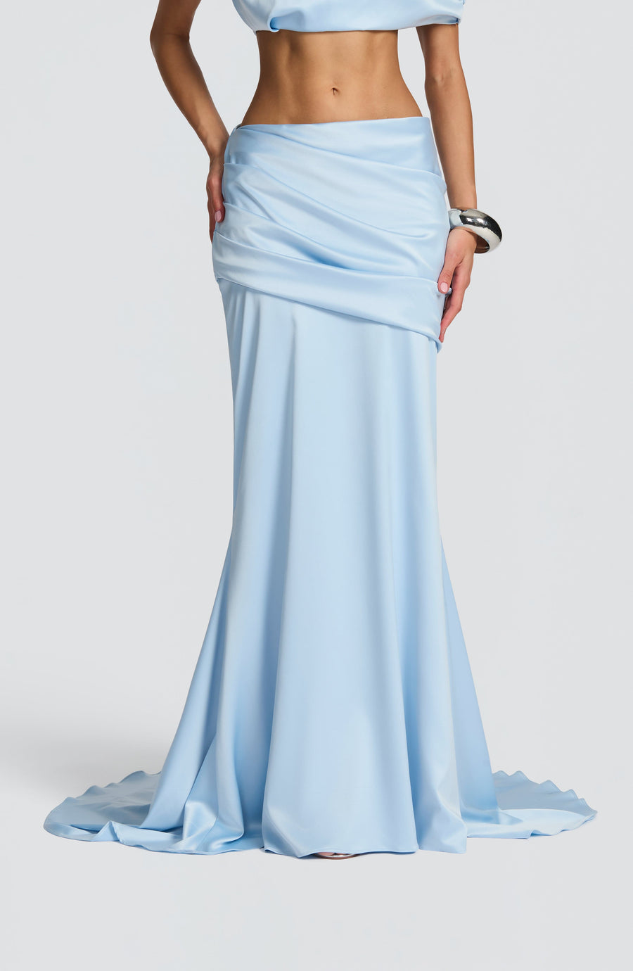 Iona Maxi Skirt - Glacier Blue