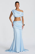 Iona Maxi Skirt - Glacier Blue