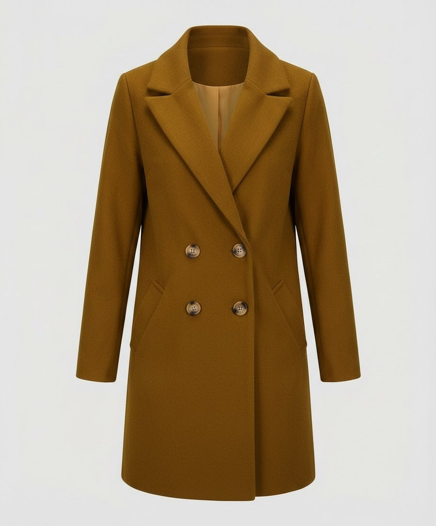 Clementine Elegant Coat in Brown