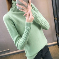 Clementine Knit Sweater in Light Green