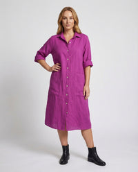 Clementine Linen Dress with Pockets