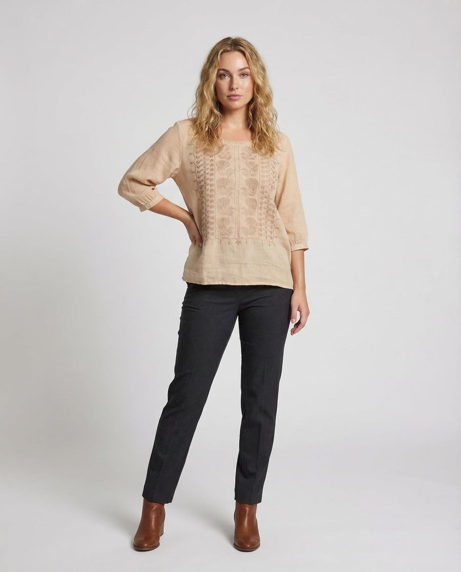 Clementine Linen Tunic