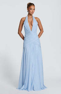 Emilia Maxi Dress – Glacier Blue