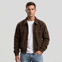 Clifton Corduroy Jacket in Espresso Brown