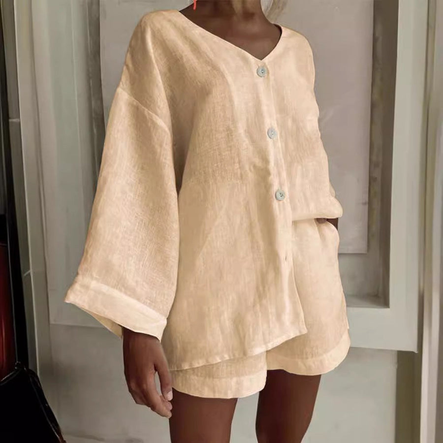 Clio Casual Top in Khaki