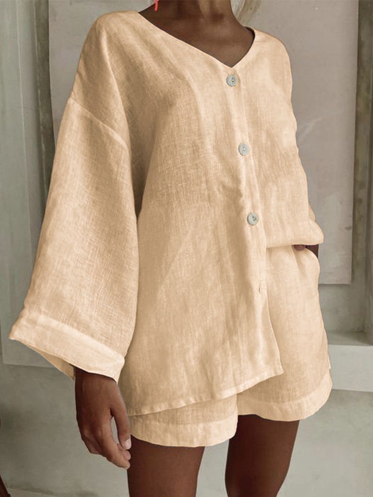 Clio Casual Top in Khaki