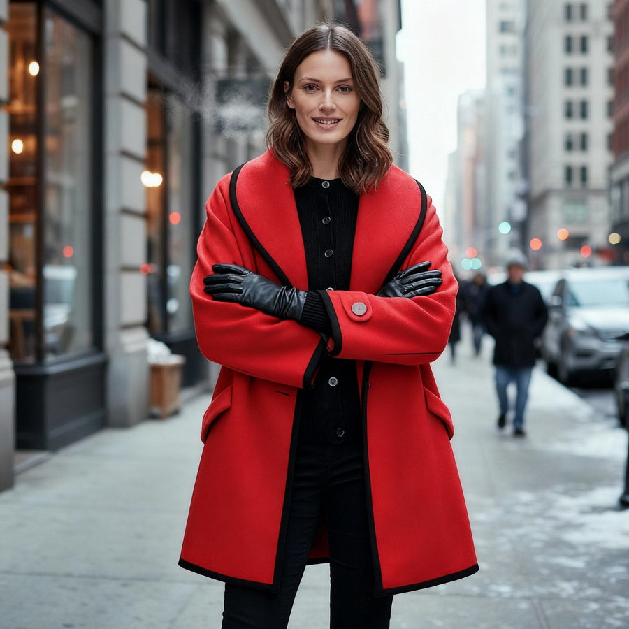 Clio Elegant Jacket in Red