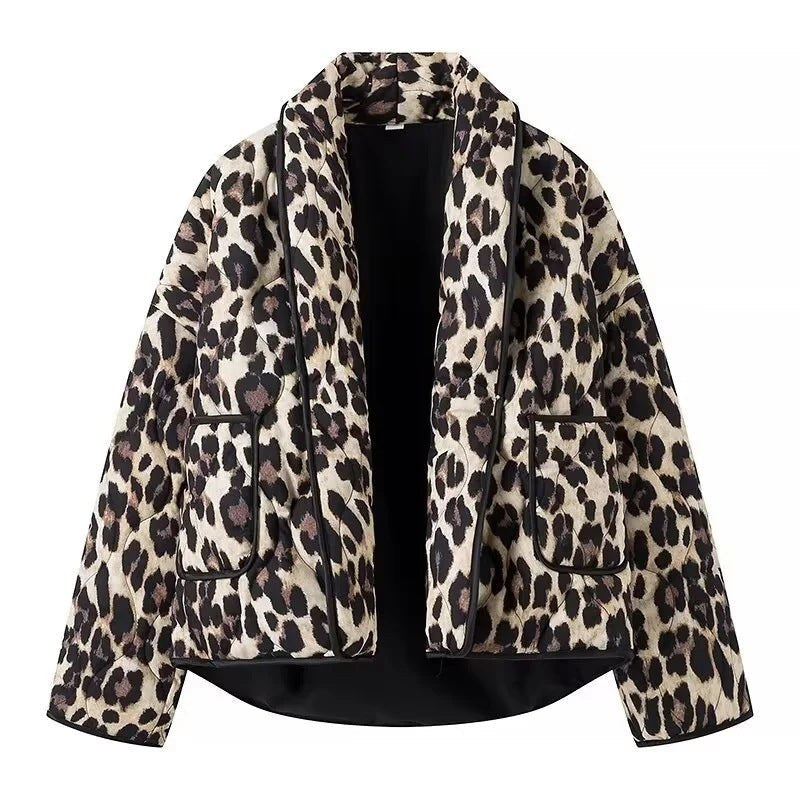 Clio Jacket with Pockets in Leopard