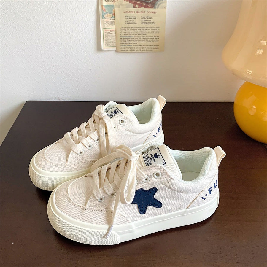 Clio Linen Sneakers in White