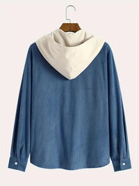 Colby Corduroy Shirt Jacket in Carolina Blue