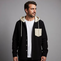 Colby Corduroy Shirt Jacket in Charcoal