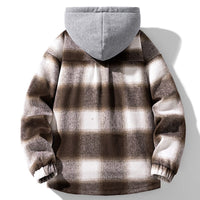 Colby Flannel Shirt Jacket in Brown