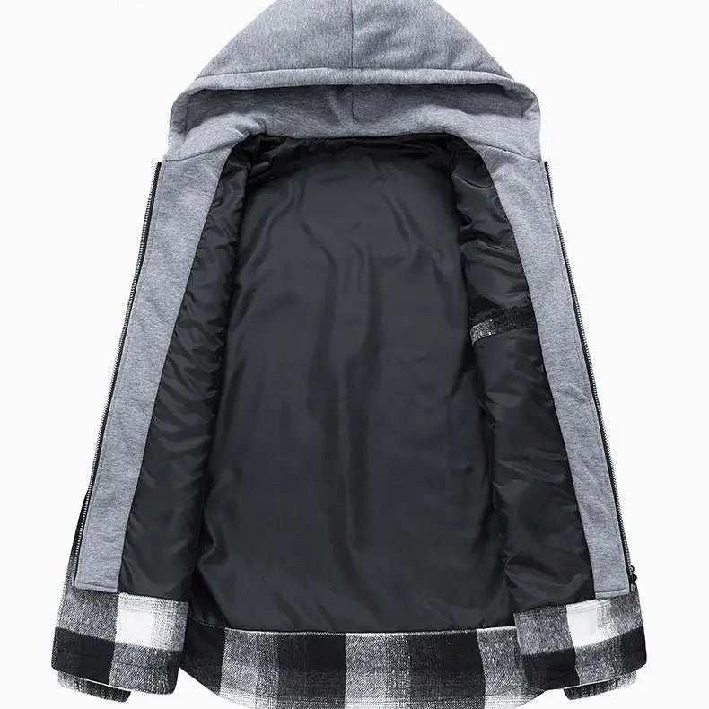 Colby Flannel Shirt Jacket in Charcoal