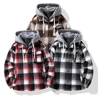 Colby Flannel Shirt Jacket in Charcoal