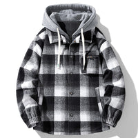 Colby Flannel Shirt Jacket in Charcoal