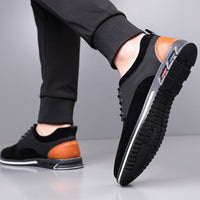 Colby Plain Toe Derby Sneaker in Navy Blue