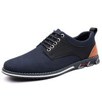 Colby Plain Toe Derby Sneaker in Navy Blue