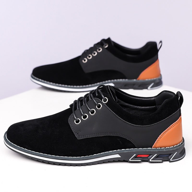 Colby Plain Toe Derby Sneaker in Navy Blue
