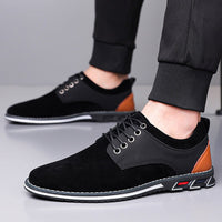 Colby Plain Toe Derby Sneaker in Navy Blue