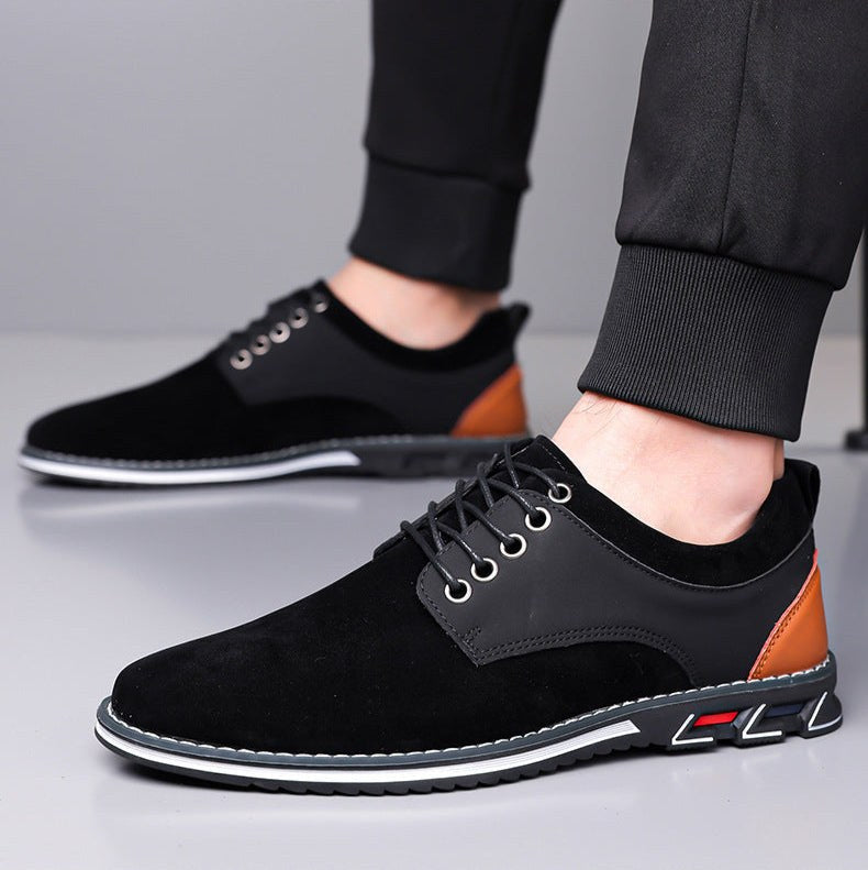 Colby Plain Toe Derby Sneaker in Navy Blue