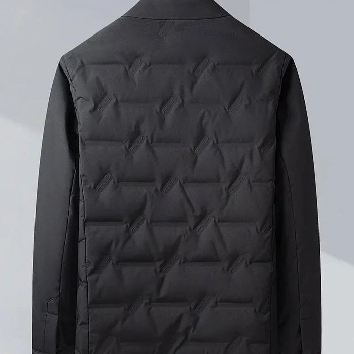 Colby Quilted Down Jacket in Charcoal