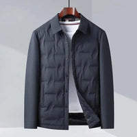 Colby Quilted Down Jacket in Navy Blue