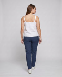 Colette Airy Shirt with Button Front and Ruffles
