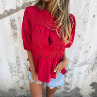 Colette Elegant Blouse with Button Front