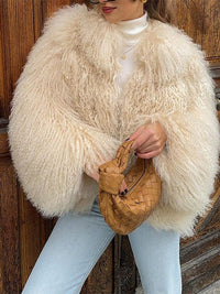 Colette Elegant Coat in Khaki