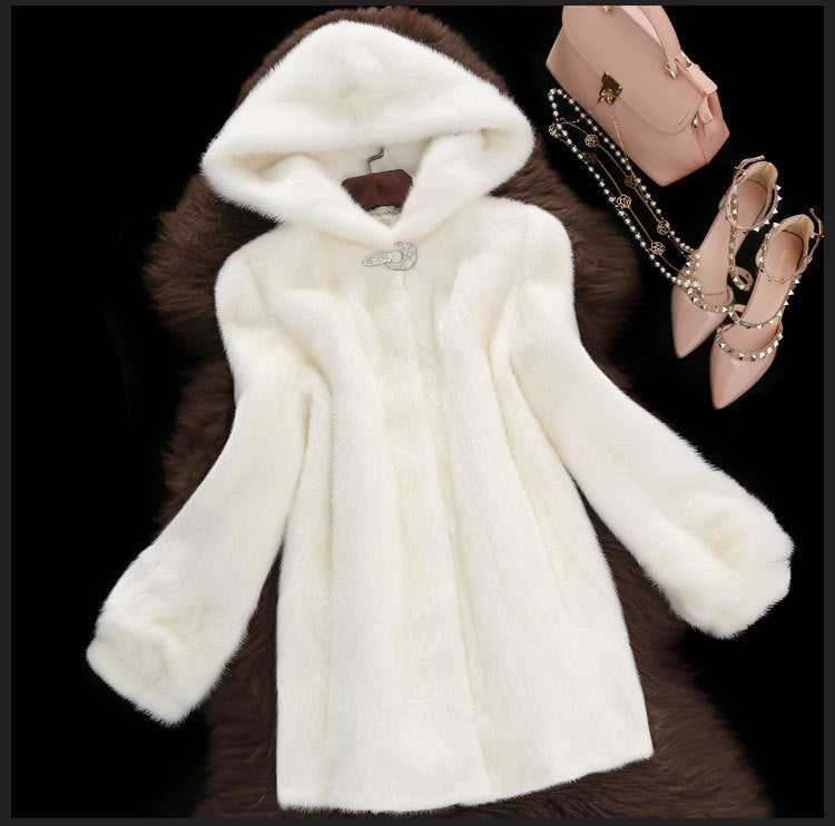 Colette Elegant Coat with Hood