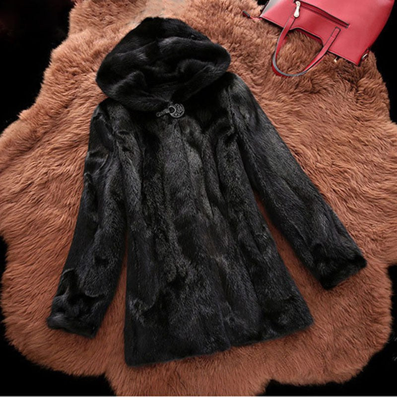 Colette Elegant Coat with Hood
