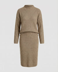 Colette Elegant Knit Sweater in Beige