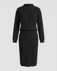 Colette Elegant Knit Sweater in Black