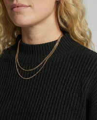 Colette Elegant Knit Sweater in Black