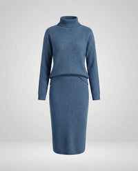 Colette Elegant Knit Sweater in Blue