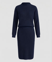Colette Elegant Knit Sweater in Navy