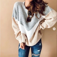 Colette Knit Sweater in Grey Beige