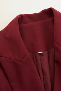 Colveth Women's Formal Midi Blazer Dress in Purple