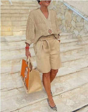 Constance Casual Top in Apricot